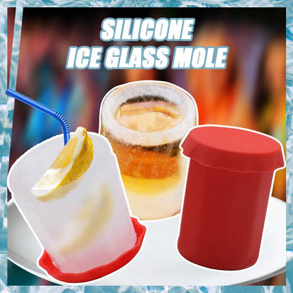 1PC New Cup Shape Rubber Kitchen Accessories Frozen Ice Cream Tools DIY Ice Cube Shot Glass Freeze Mold Cooking Ice Trays